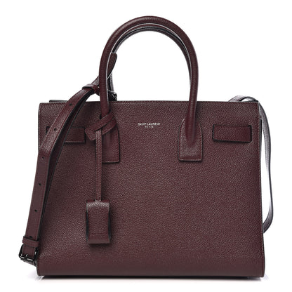 Saint Laurent Grained Calfskin Baby Sac De Jour Amaranto 1 of 9