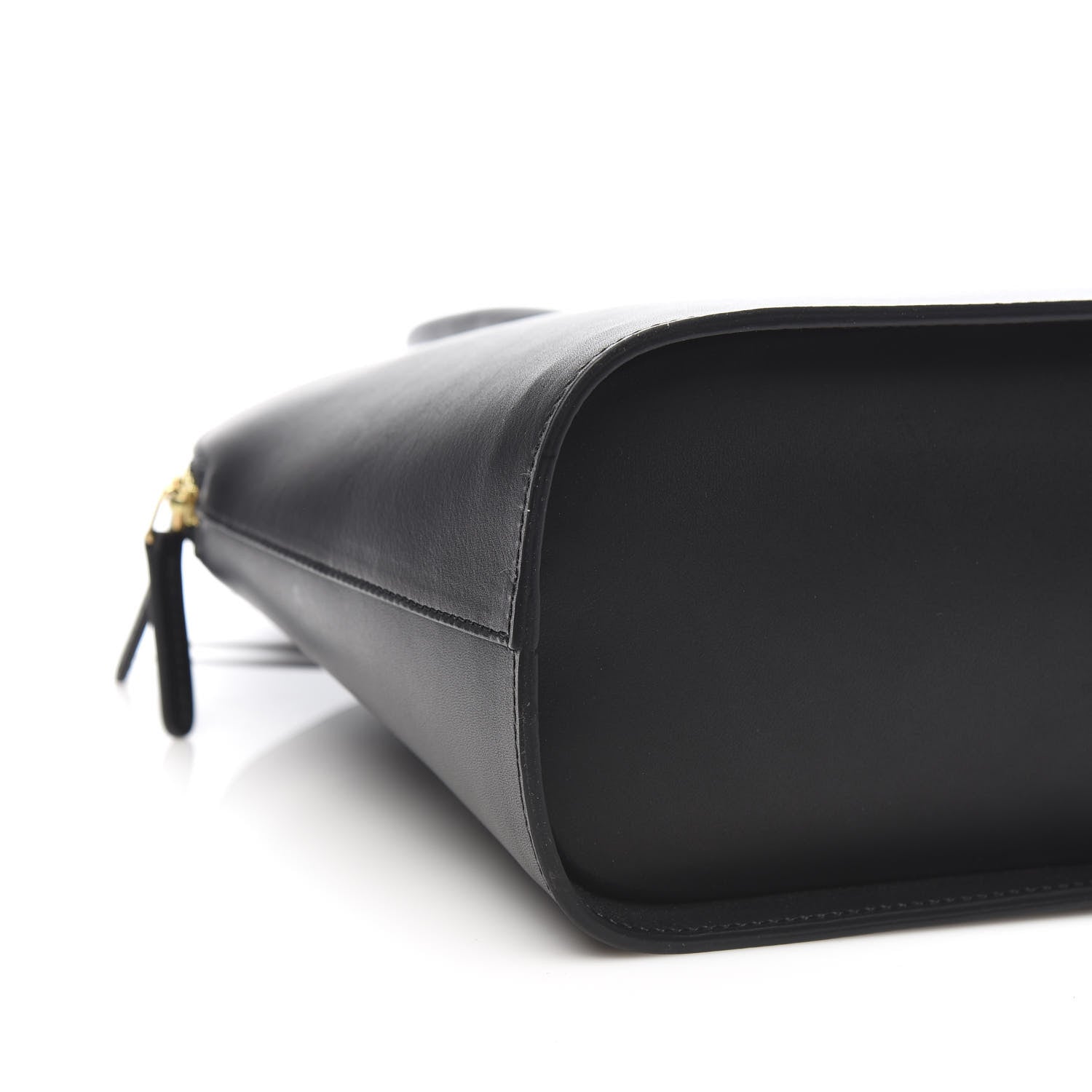 Mansur Gavriel Calfskin Top Handle Rounded Bag Black Flamma 7 of 9