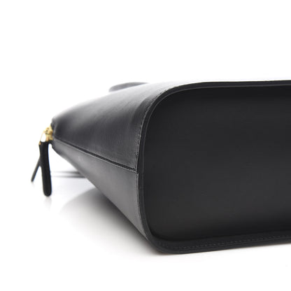 Mansur Gavriel Calfskin Top Handle Rounded Bag Black Flamma 7 of 9
