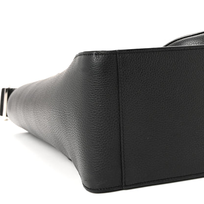Christian Dior Grained Calfskin Saddle Tote Black 17 of 19