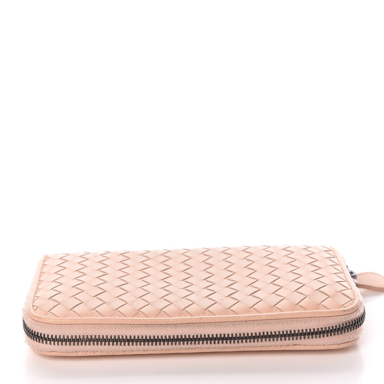 Bottega Veneta Nappa Intrecciato Zip Around Wallet Flamingo 9 of 20