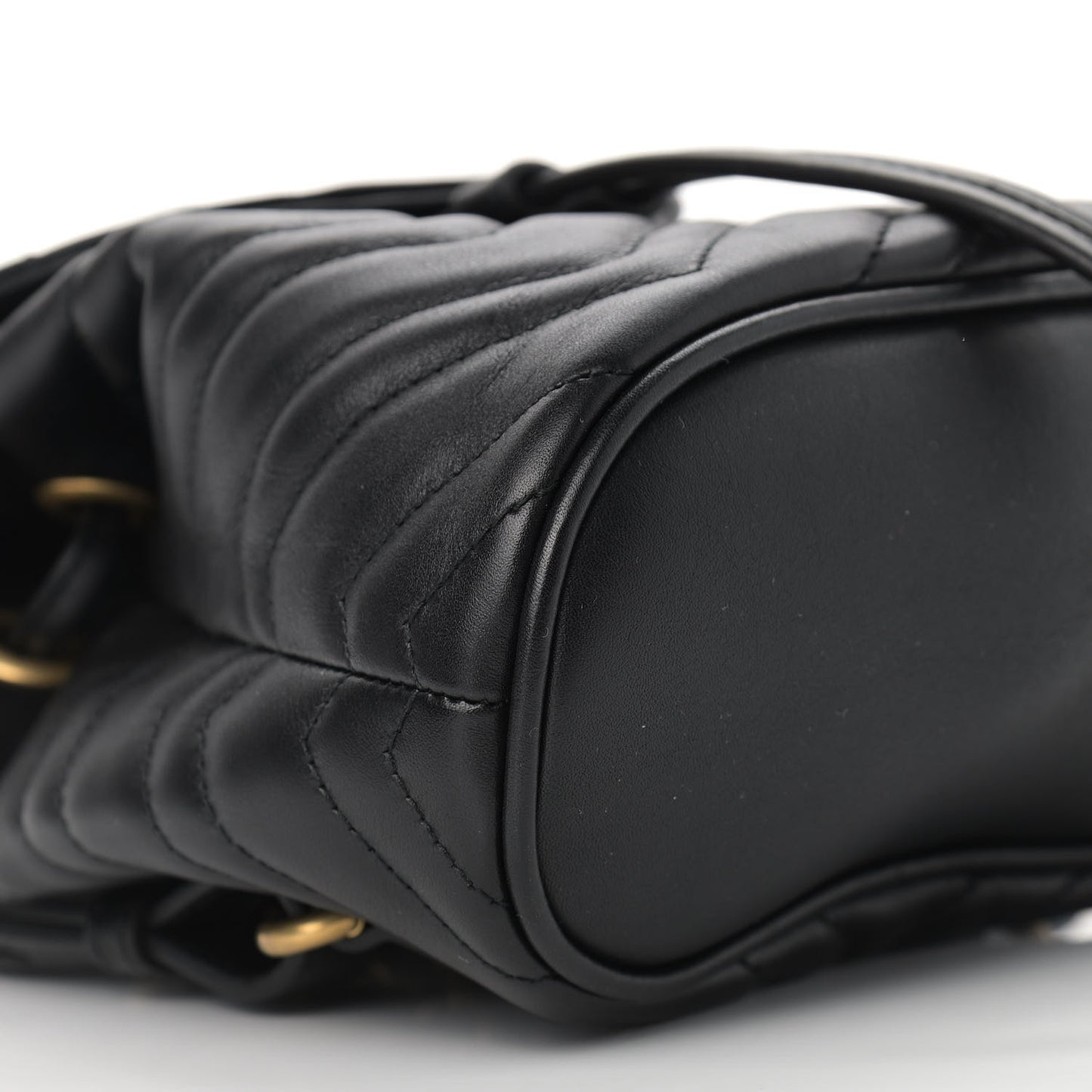 Calfskin Matelasse GG Marmont Flap Backpack Black