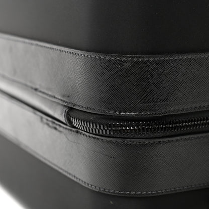 Prada Tessuto Nylon Saffiano Trolley Luggage Black 11 of 13