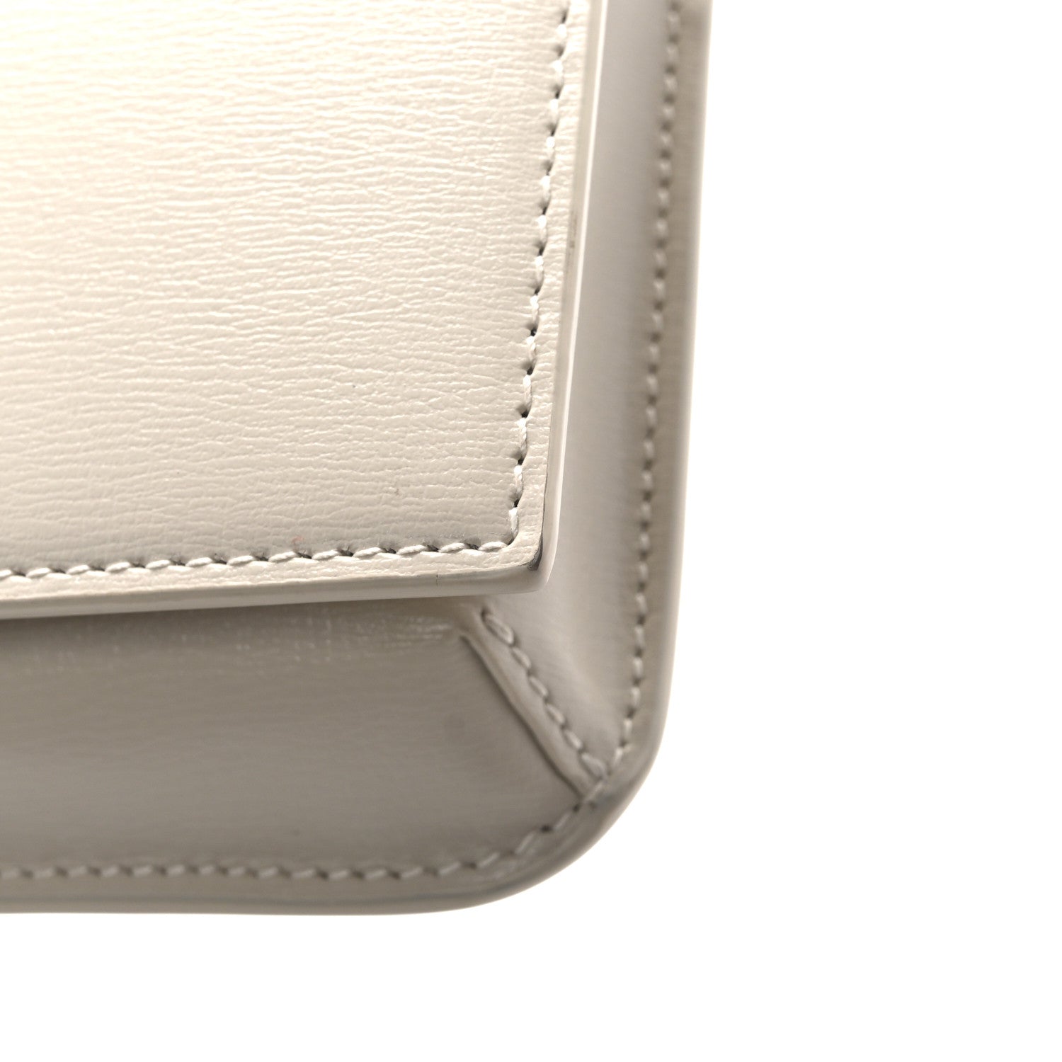 Saint Laurent Smooth Calfskin Monogram Phone Holder Crossbody Crema Soft 11 of 14