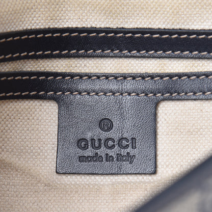 Gucci GG Plus Monogram Sellieria Calfskin Small Flap Messenger Bag Beige Blue 7 of 15
