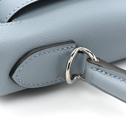 Hermes Evercolor Kelly Retourne 28 Bleu Lin 10 of 11