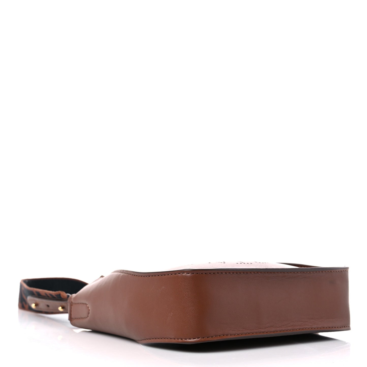 Eco Alter Nappa Perforated Logo Tiny Crossbody Cinnamon
