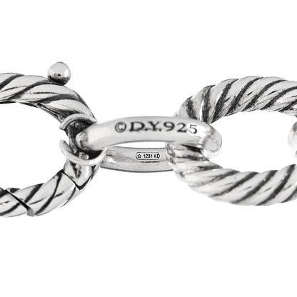 David Yurman Sterling Silver 13mm Large Oval Link Bracelet 4 of 5