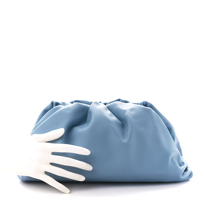 Bottega Veneta Smooth Butter Calf The Pouch Oversized Clutch Ice 2 of 11