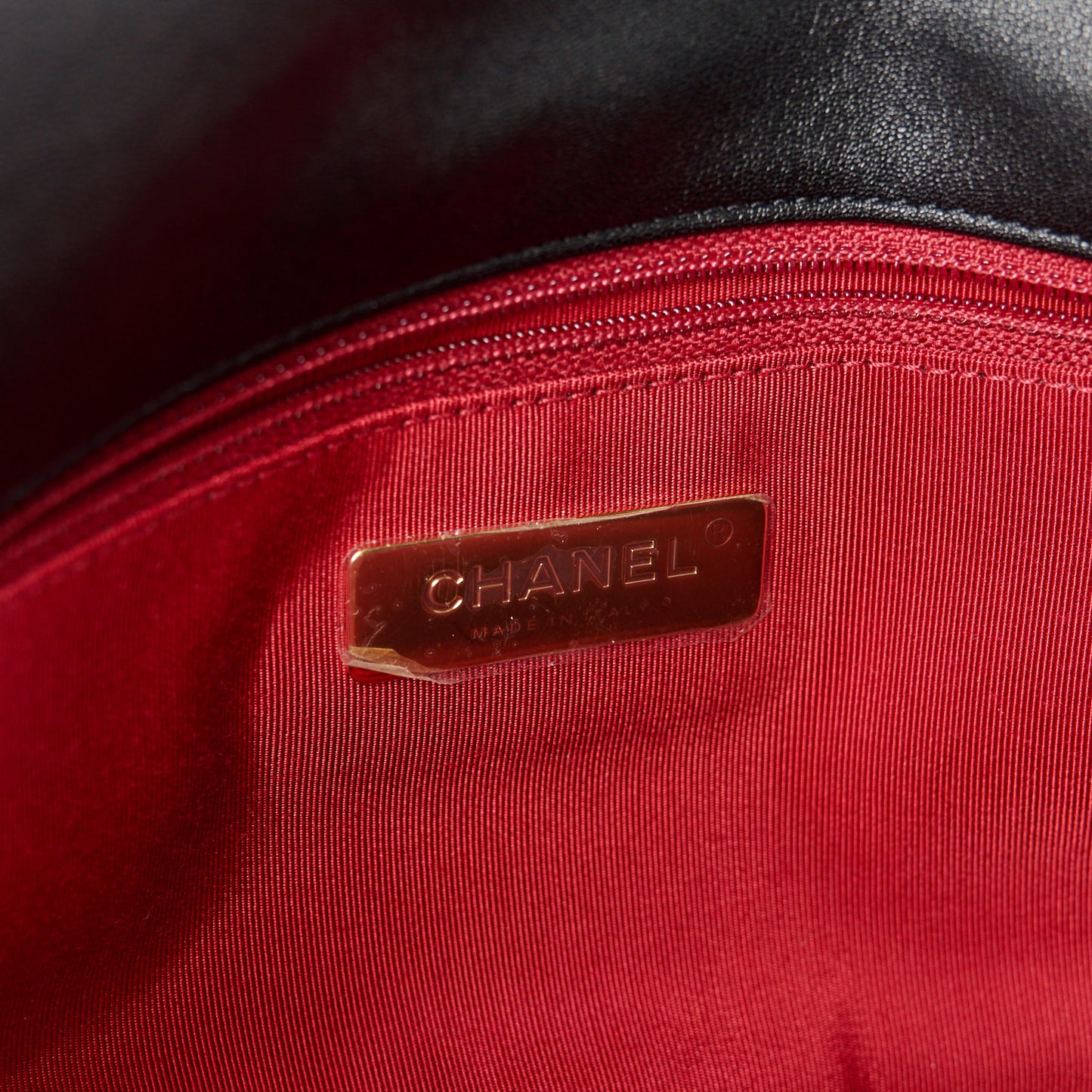 Lambskin Quilted Medium Chanel 19 Flap Black