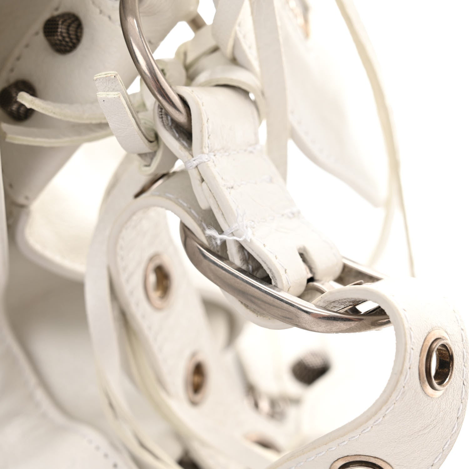 Balenciaga Agneau Arena Neo Cagole City Handbag Optic White 15 of 20