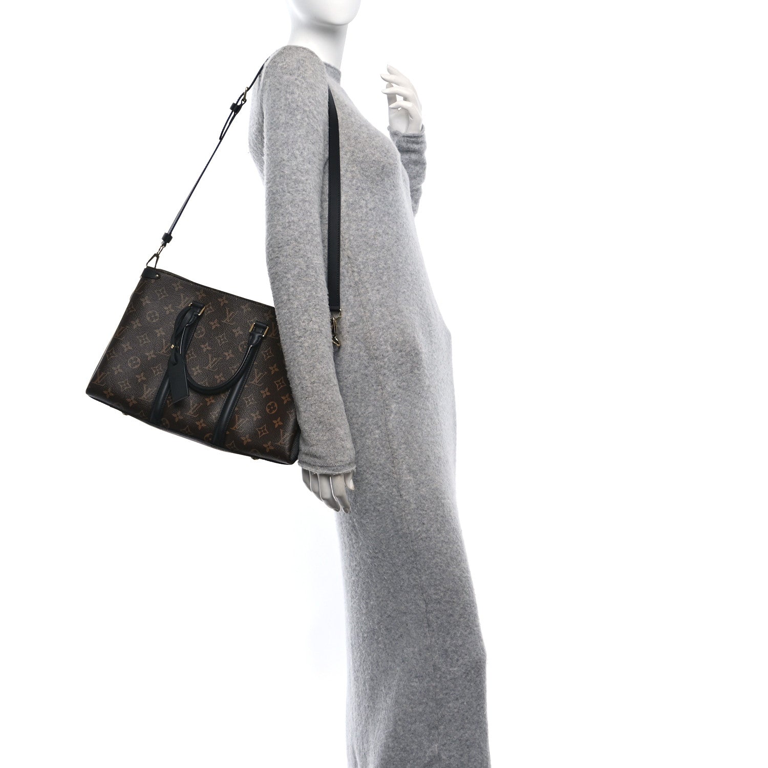 Louis Vuitton Monogram Soufflot MM Black 2 of 15