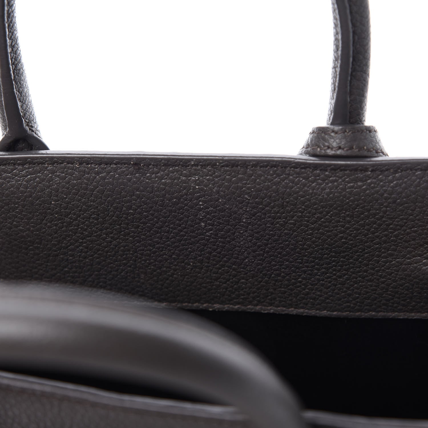 Saint Laurent Grained Calfskin Nano Sac De Jour Coal 8 of 12