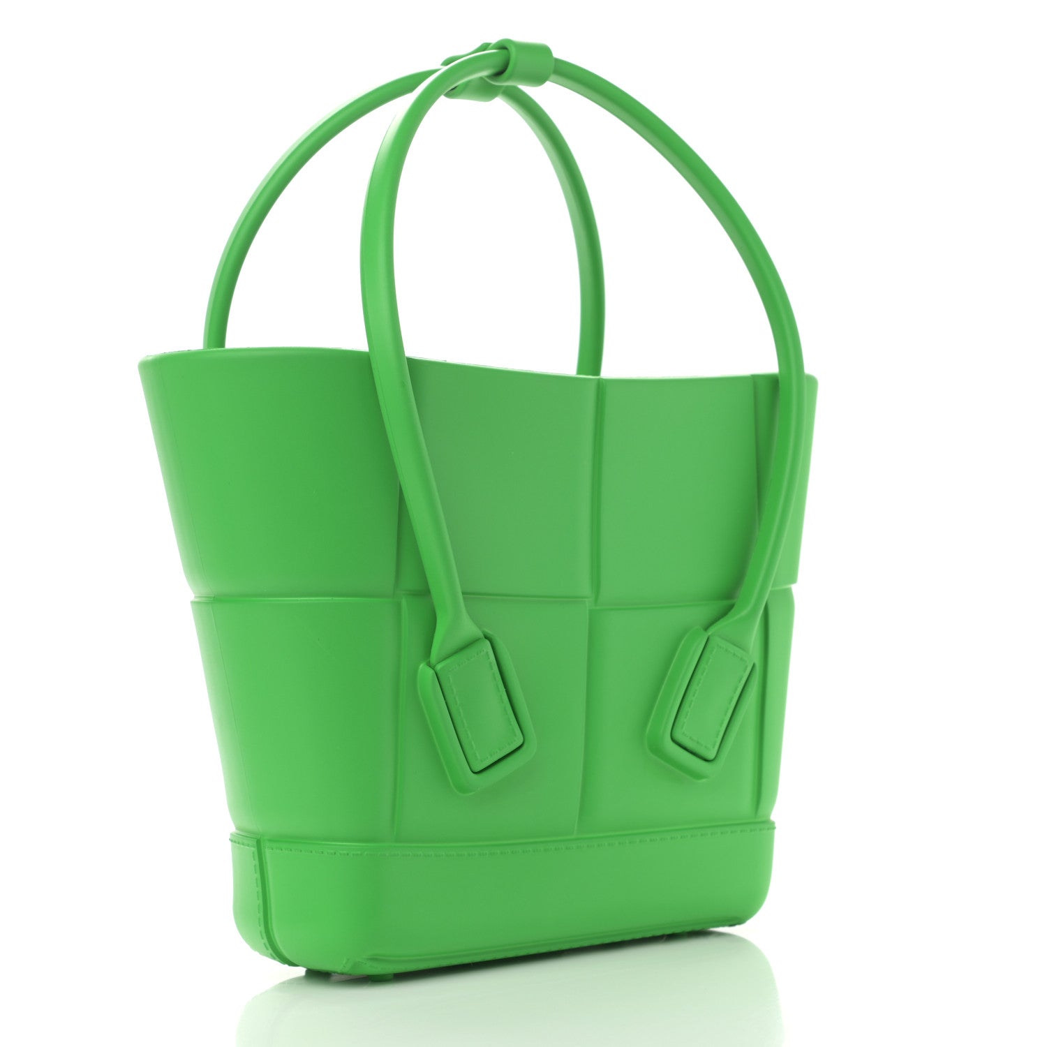 Bottega Veneta Rubber Maxi Intrecciato Mini Arco Grass 3 of 10