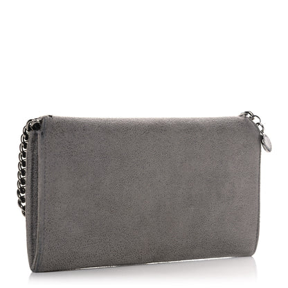 Stella McCartney Shaggy Deer Falabella Flap Wallet Grey 3 of 12