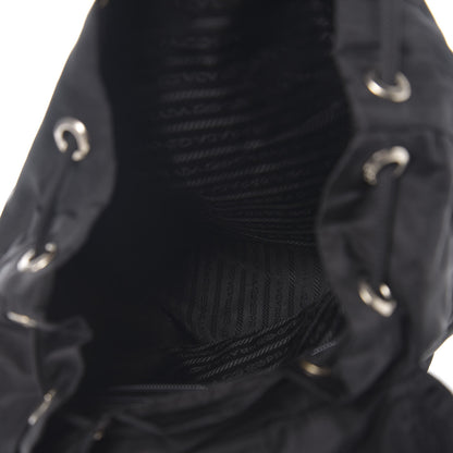 Prada Nylon Vela Medium Cinch Backpack Black 4 of 8