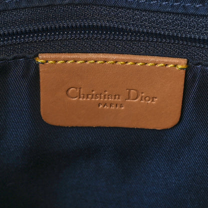 Christian Dior Denim Calfskin Saddle Bag Blue 6 of 10