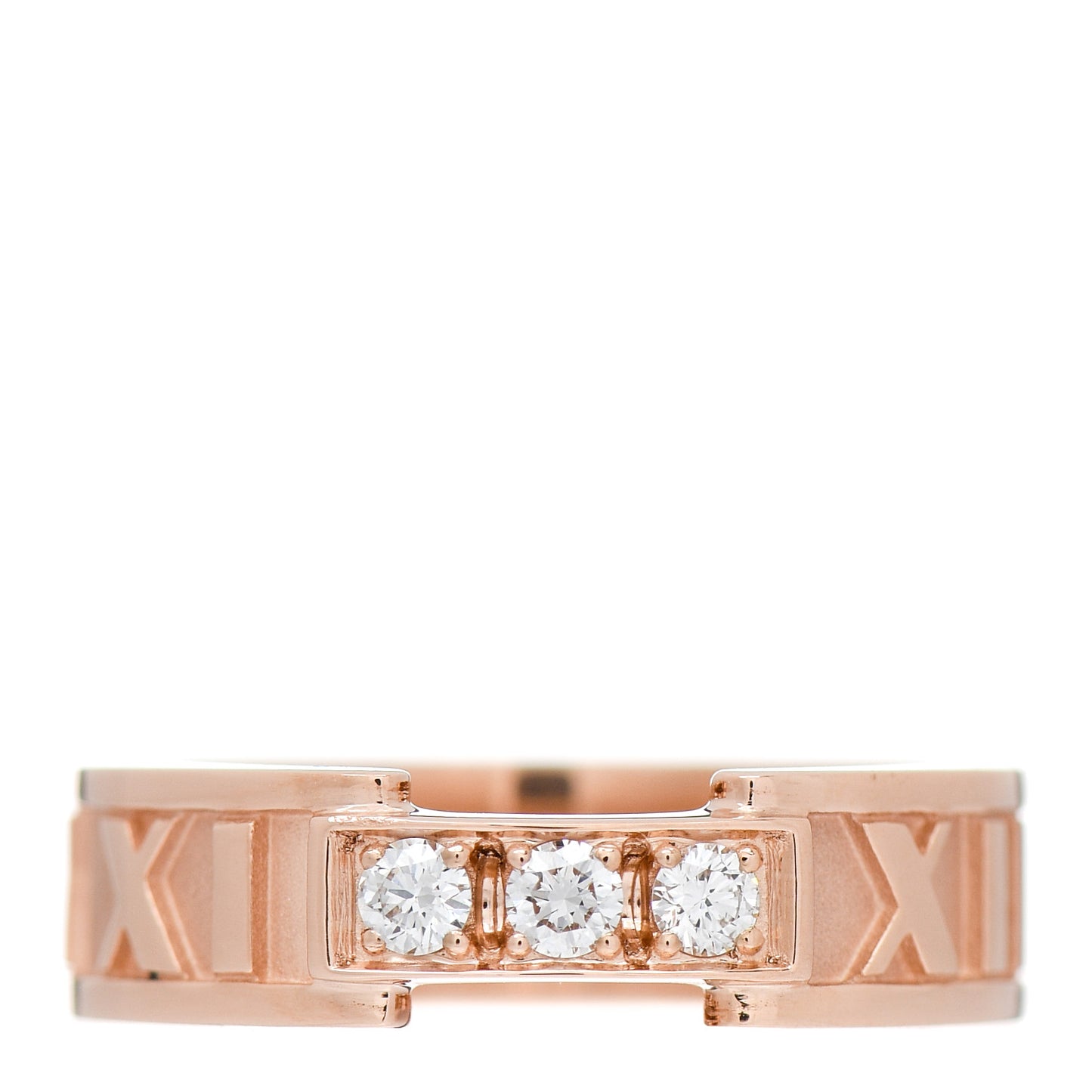 18K Rose Gold Diamond Atlas Ring 52 6