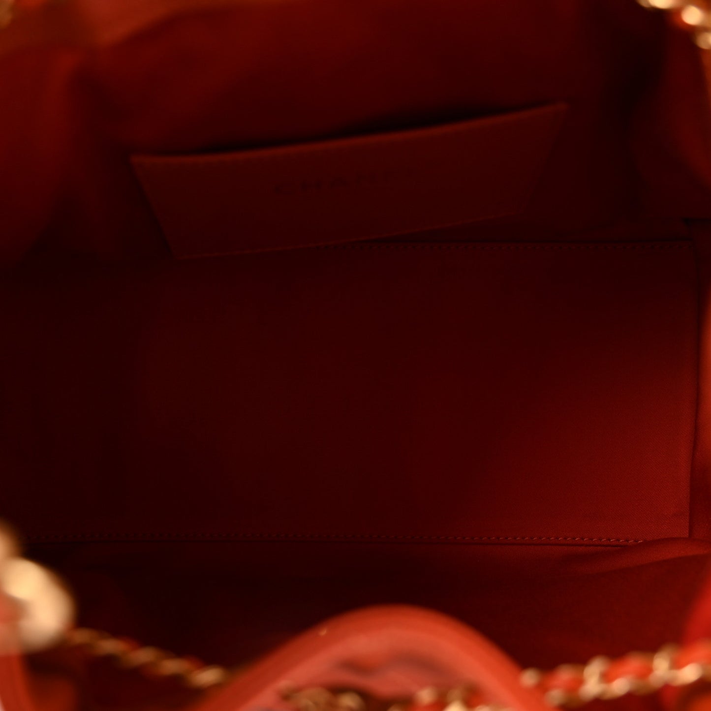 Caviar Quilted Small Chanel 25 Handbag Dark Orange