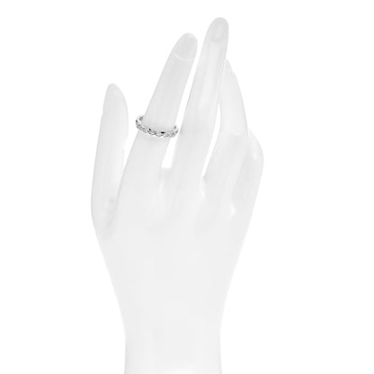 Chanel 18K White Gold Diamond Mini Coco Crush Ring 54 6.75 2 of 5