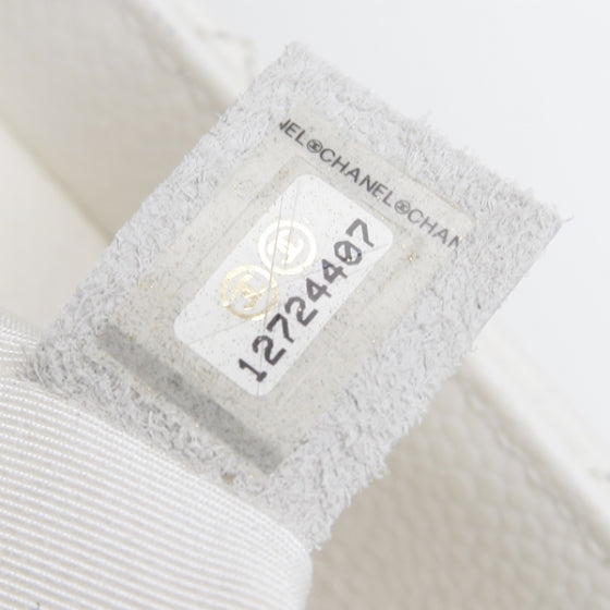 Caviar Petit Shopping Tote PST White
