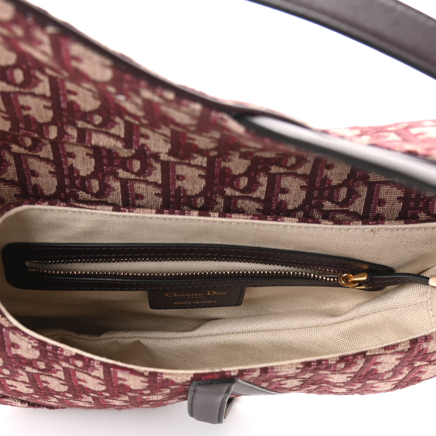 Oblique Saddle Bag Burgundy