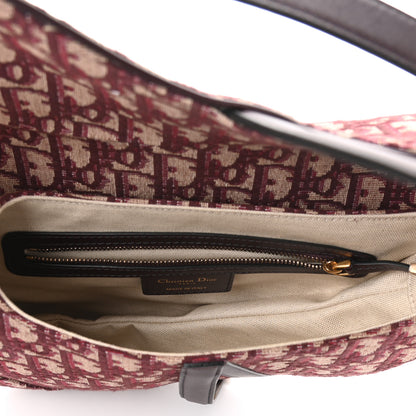 Christian Dior Oblique Saddle Bag Burgundy 5 of 9