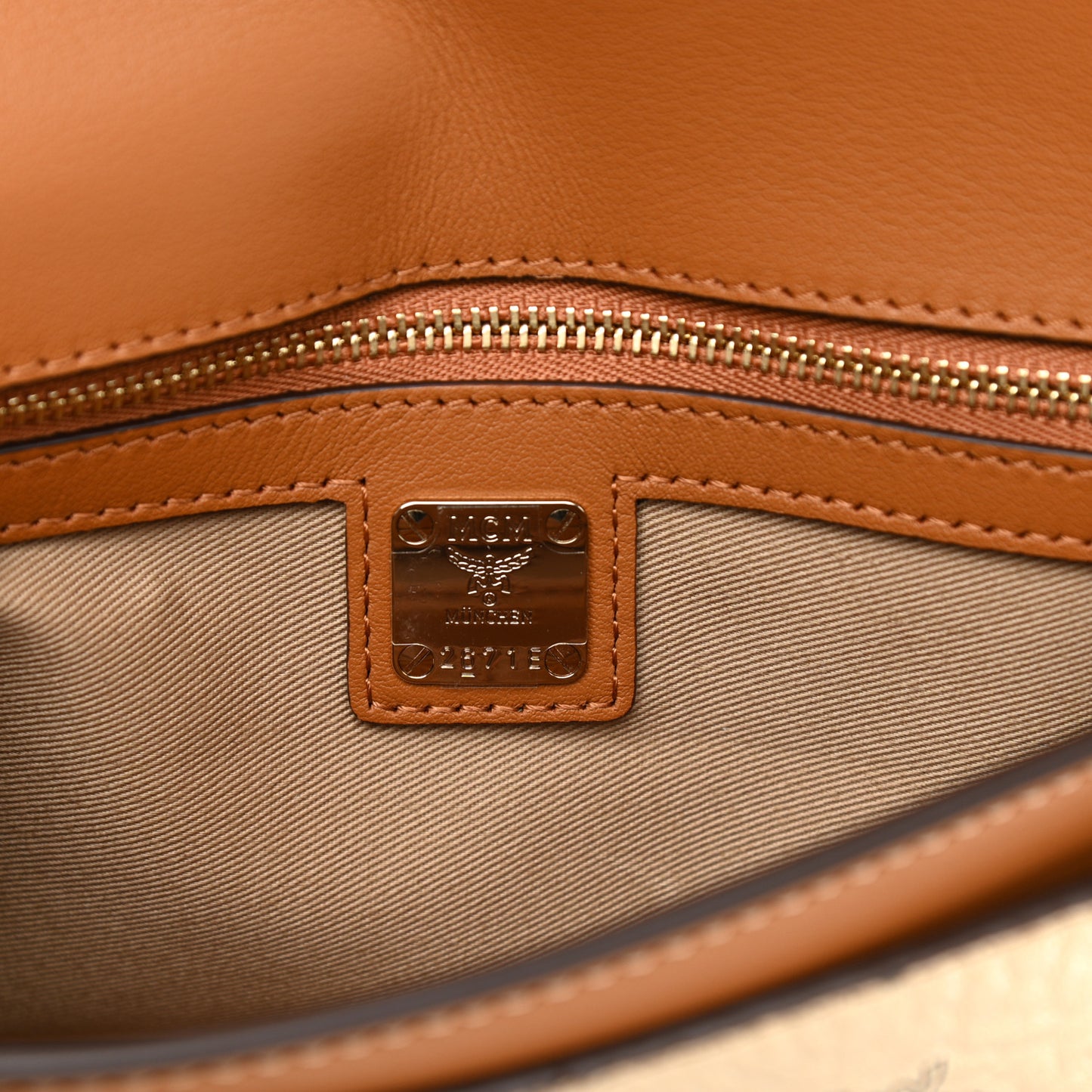 Metallic Visetos Medium Millie Crossbody Bag Berlin Gold