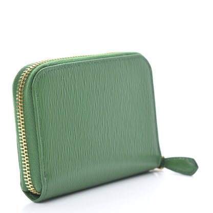 Prada Vitello Move Metal Coin Purse Verde 3 of 9