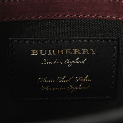 Burberry Derby Calfskin House Check Small Macken Crossbody Bag Tan 6 of 10