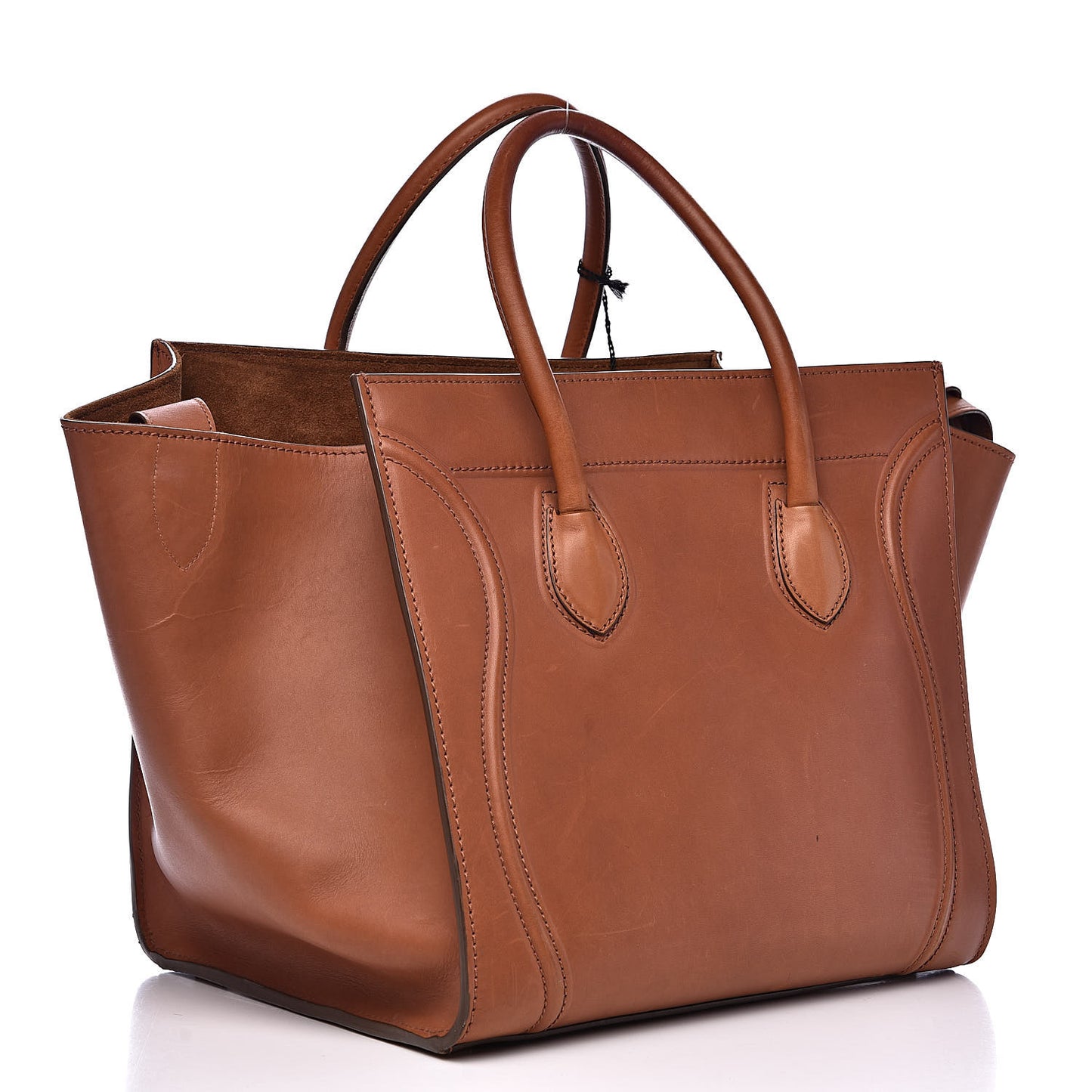 Natural Calfskin Medium Phantom Luggage Tan