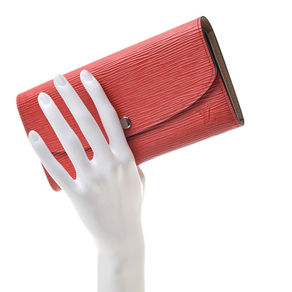 Louis Vuitton Epi Emilie Wallet Coquelicot 2 of 7