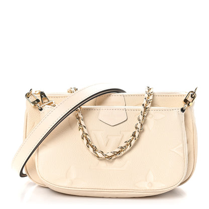 Louis Vuitton Empreinte Monogram Giant Multi Pochette Accessories Cream 1 of 10