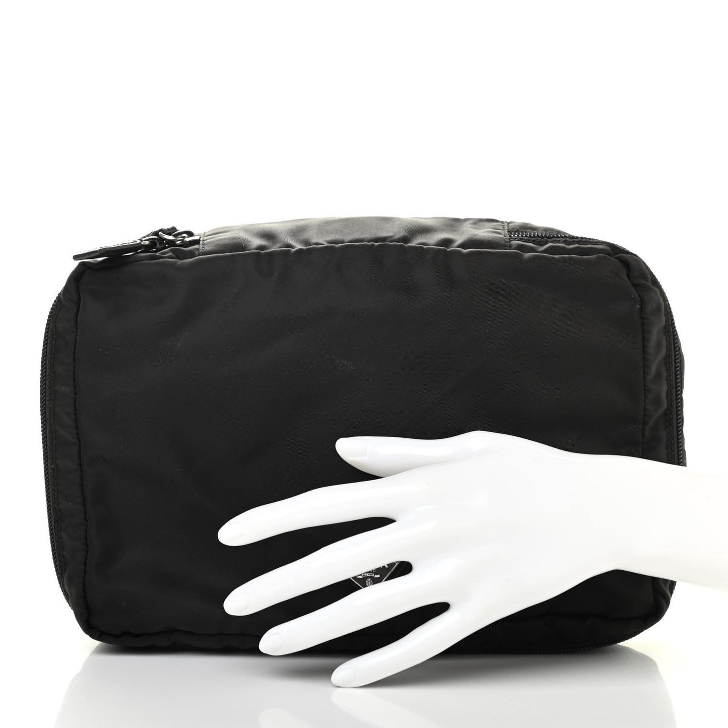 Nylon Vela Cosmetic Pouch Black