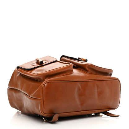 Gucci Calfskin Bamboo Backpack Brown 4 of 17