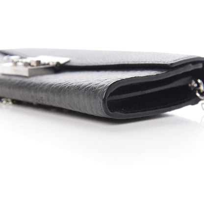 MCM Visetos Calfskin Large Patricia Wallet On Chain Black 8 of 9