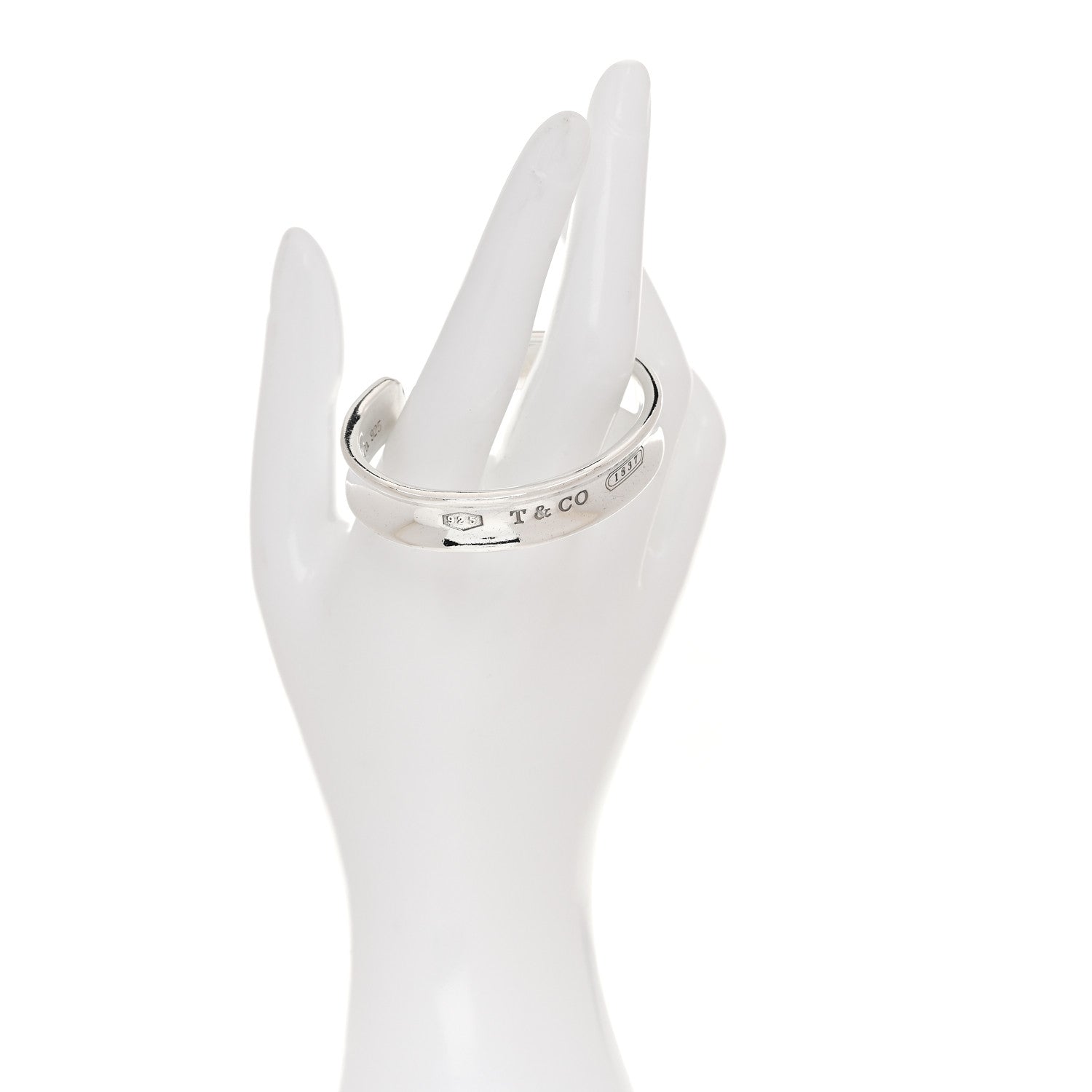 Tiffany Sterling Silver 1837 Cuff Bracelet 2 of 4