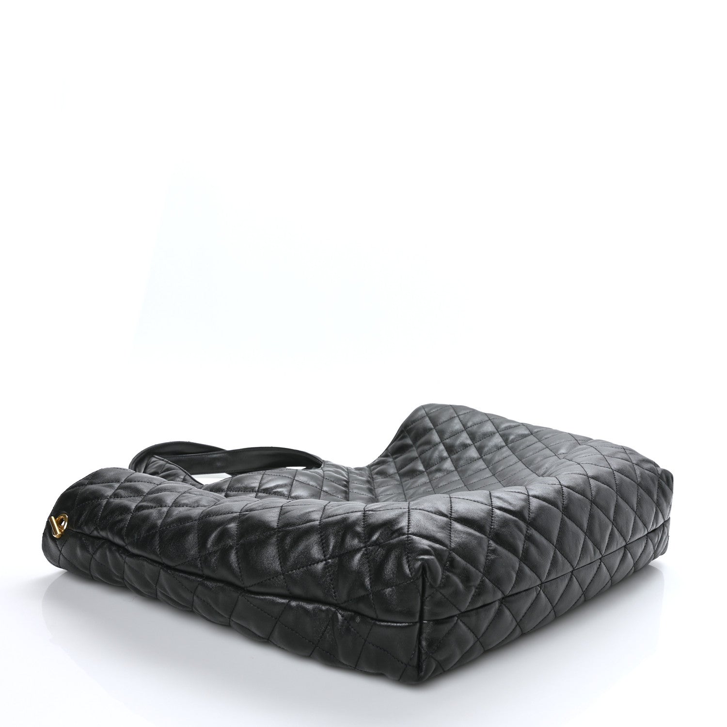 Saint Laurent Lambskin Quilted Maxi Icare Shopping Tote Black 4 of 8