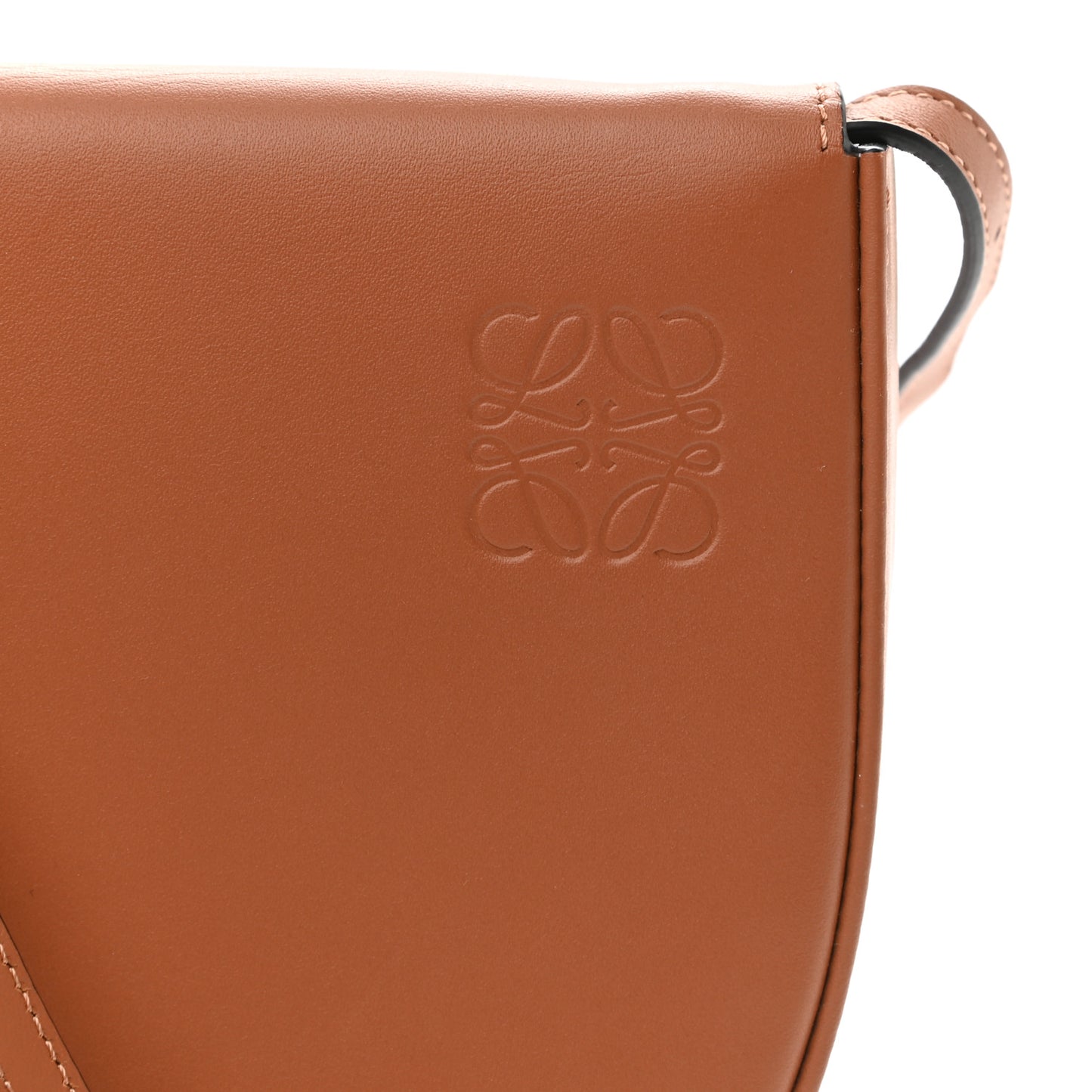 Soft Calfskin Small Heel Bag Tan