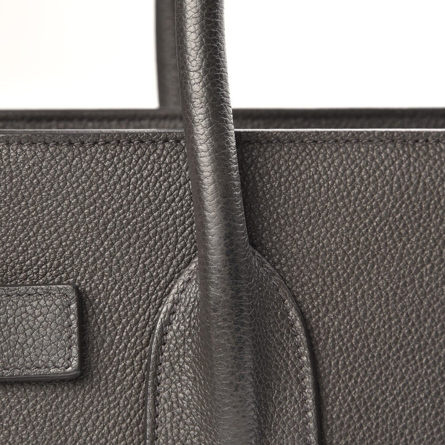 Saint Laurent Grained Calfskin Small Sac De Jour Coal 9 of 11