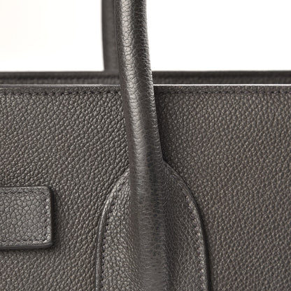 Saint Laurent Grained Calfskin Small Sac De Jour Coal 9 of 11