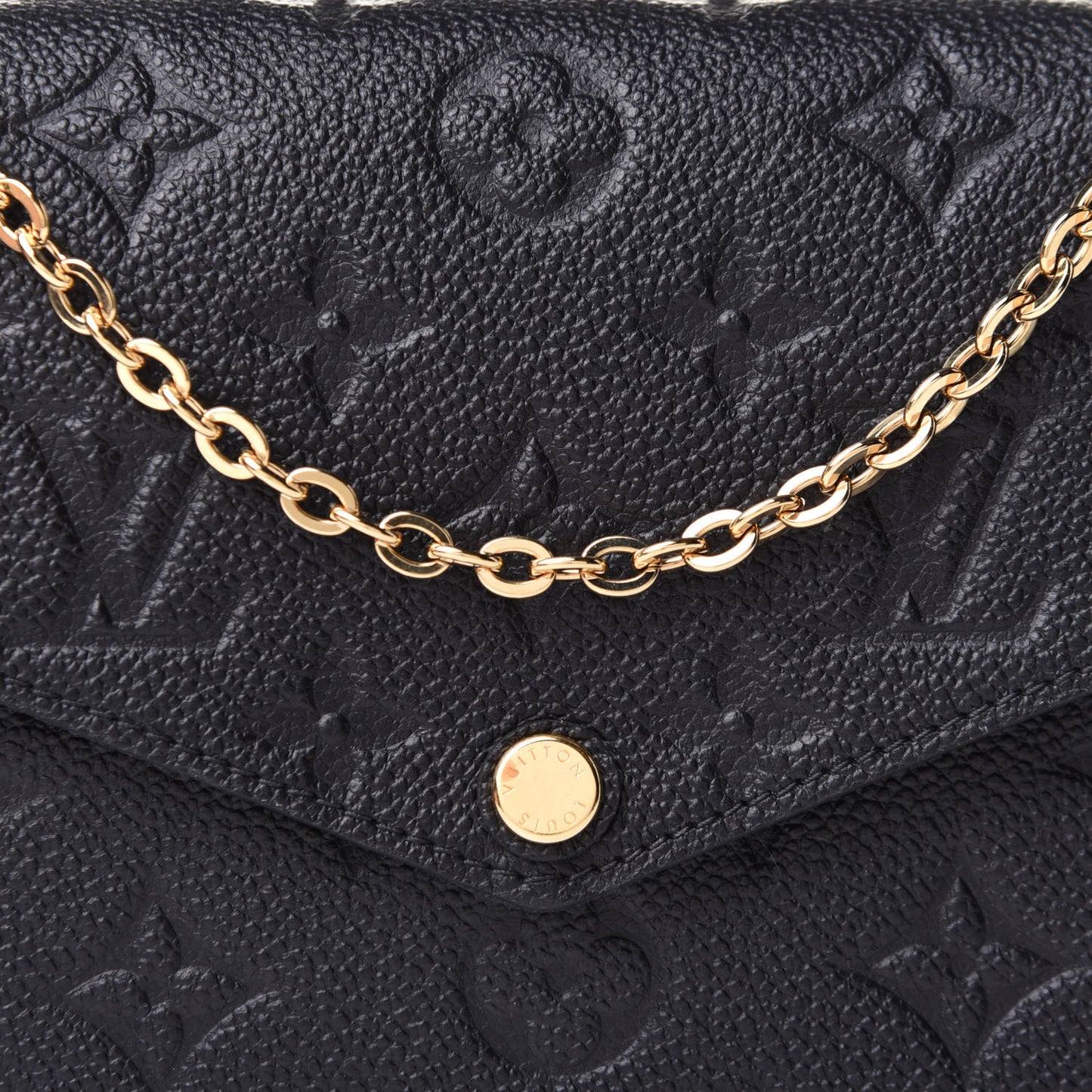 Empreinte Pochette Felicie Chain Wallet Black