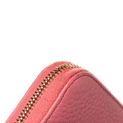 Prada Vitello Daino Zip Around Wallet Begonia 7 of 10