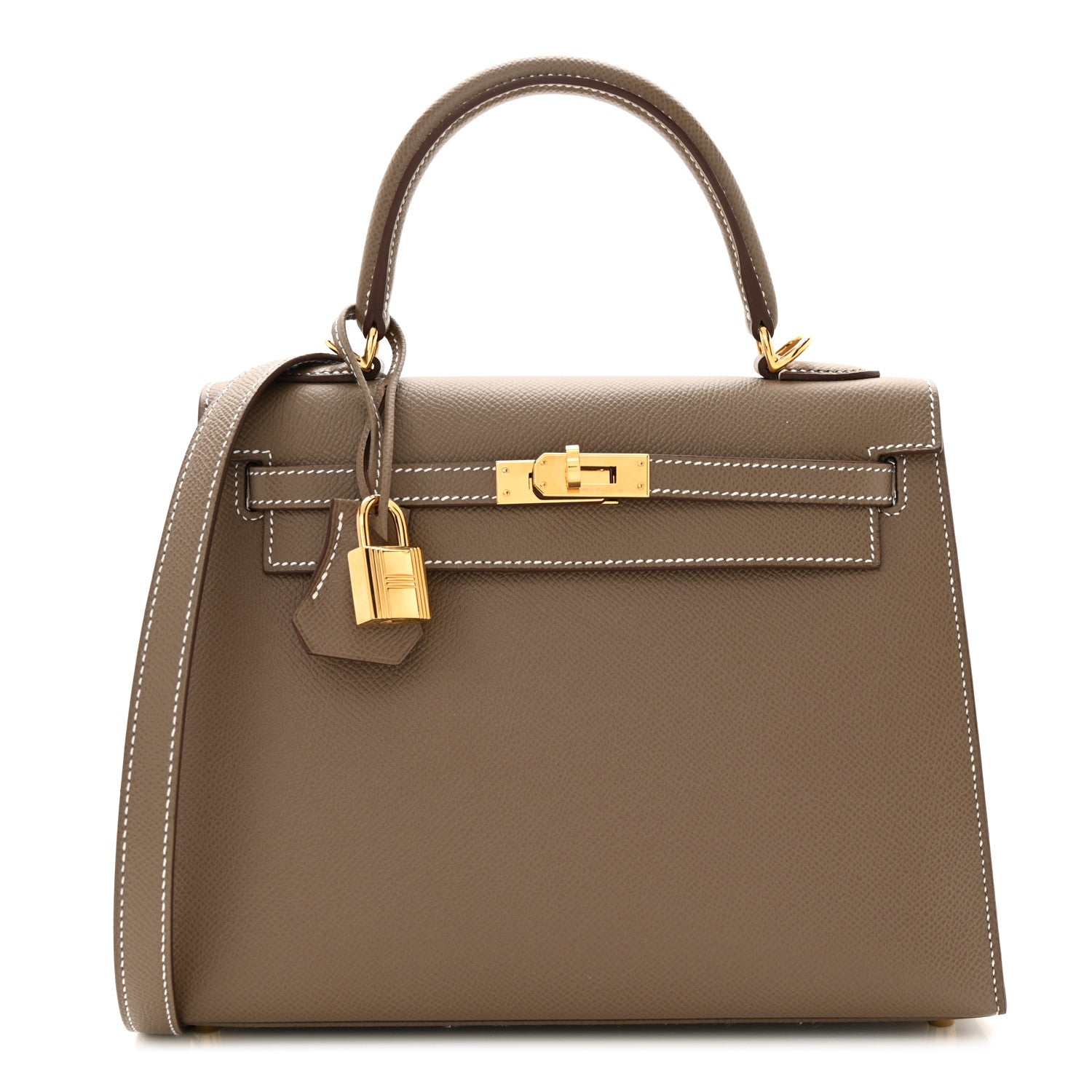 Hermes Epsom Kelly Sellier 25 Etoupe 1 of 11