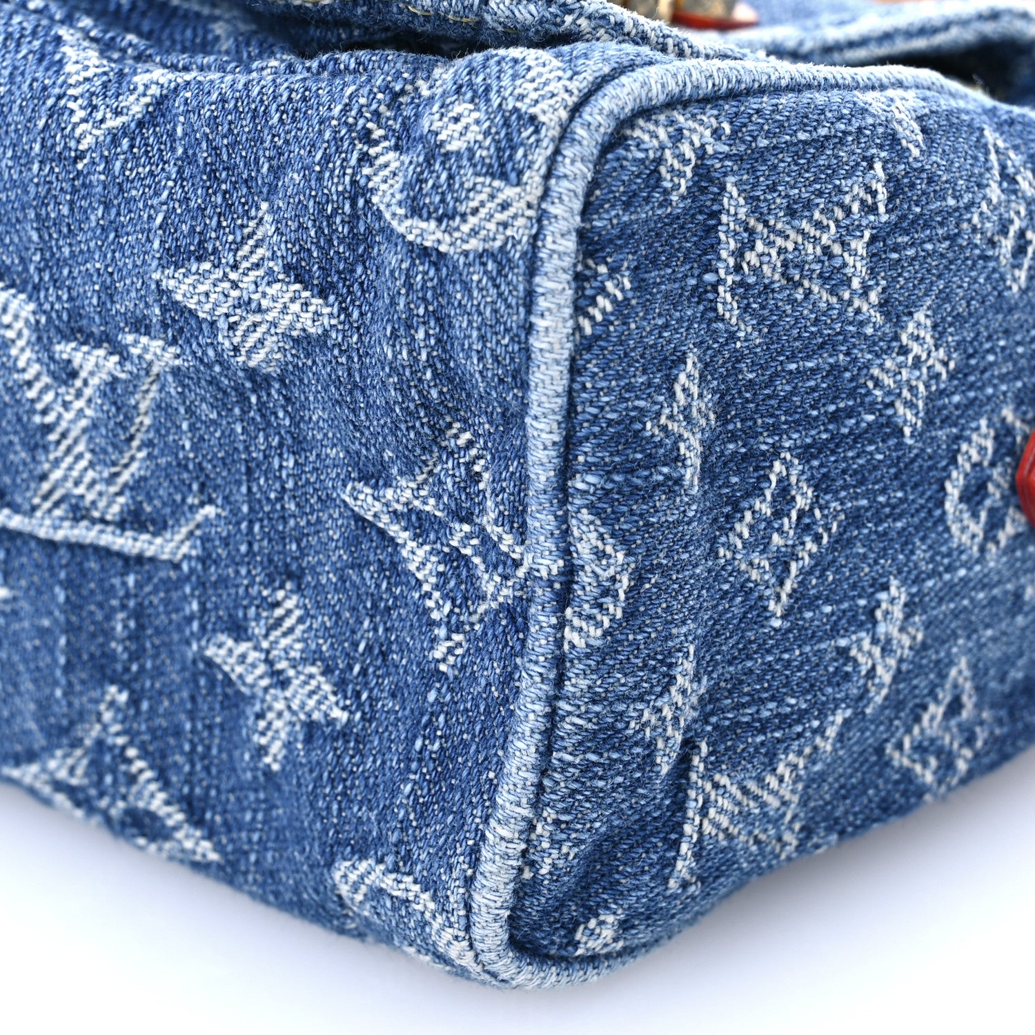 Louis Vuitton Monogram Denim Nano Speedy Blue 9 of 9