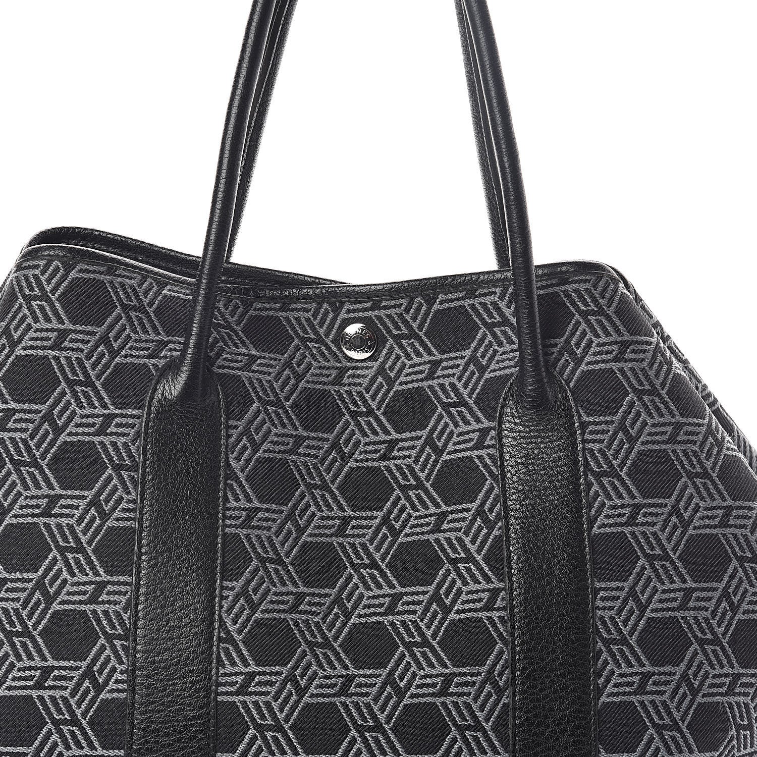 Hermes Toile SO H Vache Country Garden Party 36 MM Black 8 of 10