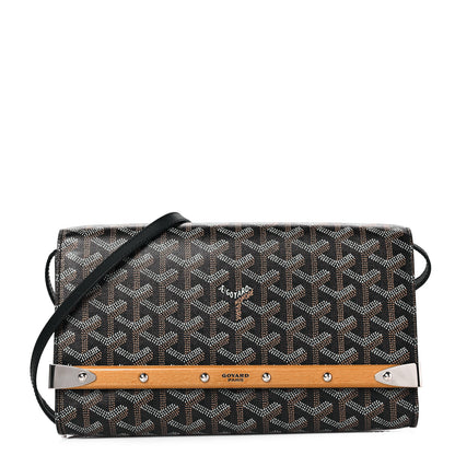 Goyard Goyardine Monte Carlo Bois Clutch With Strap Black 1 of 7