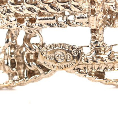 Chanel Chain CC Brooch Pin Light Gold 3 of 3