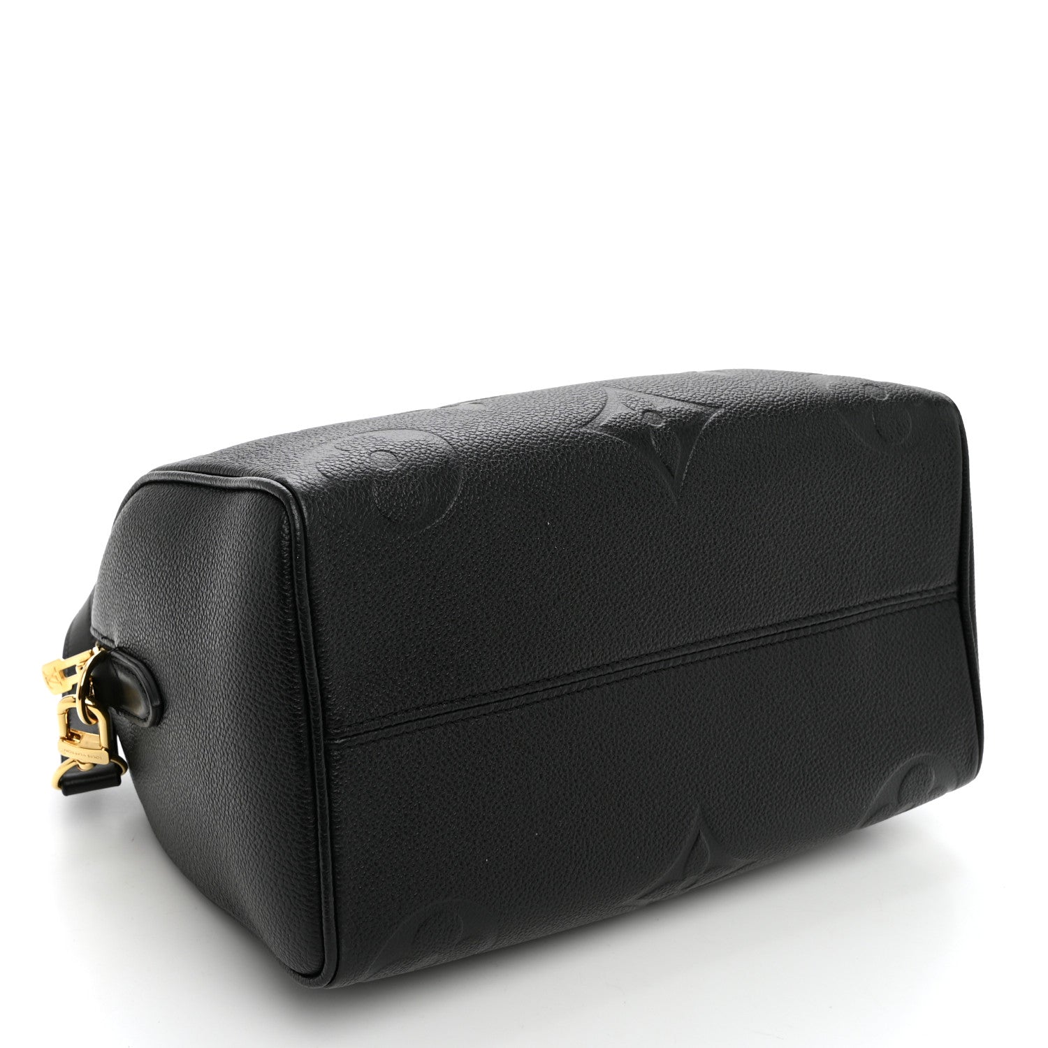 Louis Vuitton Empreinte Monogram Giant Speedy Bandouliere 25 Black 4 of 9