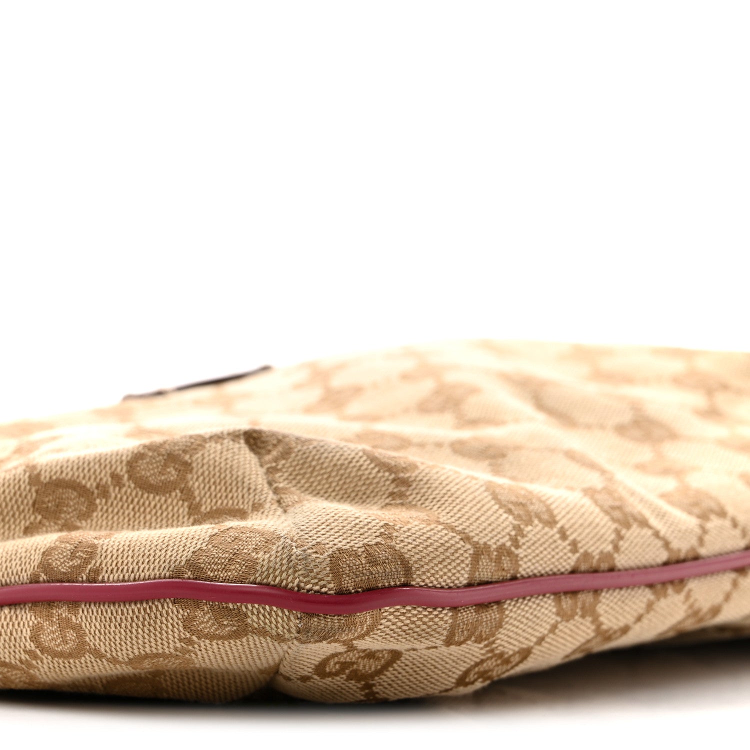 Gucci Monogram Web Small Flat Messenger Crossbody Pink Gold 9 of 14